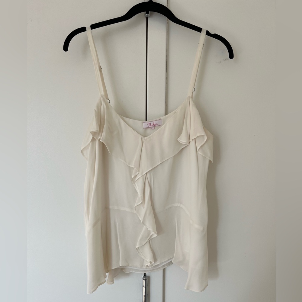 Parker Ruffle Silk Cami